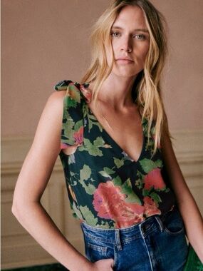 Sezane Lara Blouse Trianon Print - Size 2